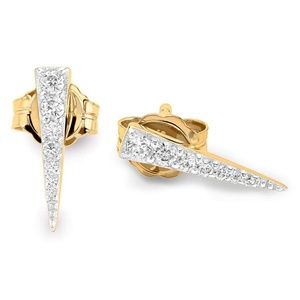 Missoma Gold Pave Dagger Stud Earrings inc. box